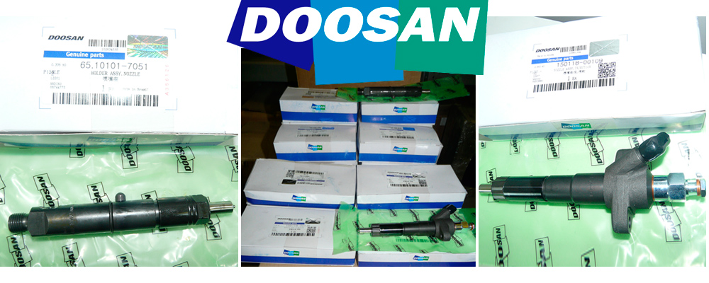 Форсунки Doosan 150118-00109 для двигателей Doosan P126TI  и форсунки Doosan 65.10101-7051 на спецтехнику Doosan с двигателями Doosan P180LE, P222LE, P222LE-1